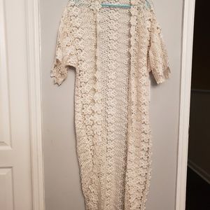 Long Crochet Kimono